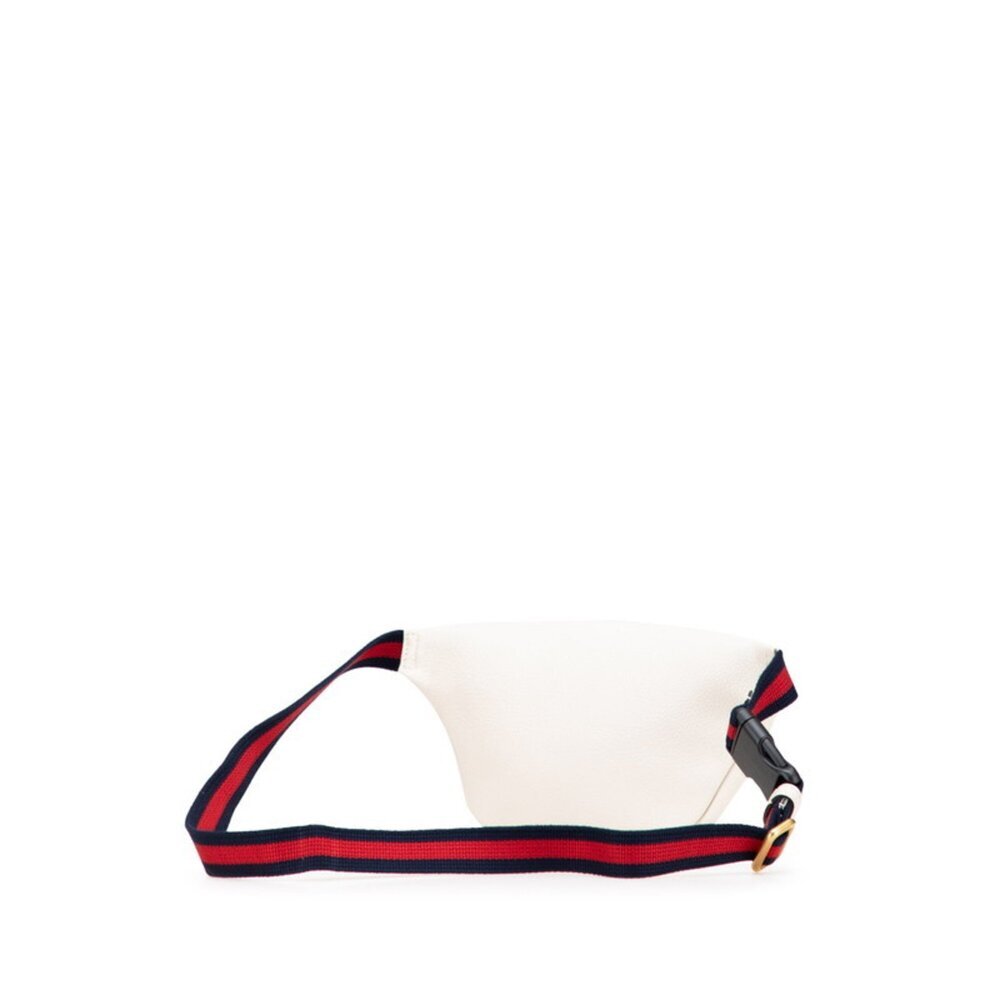 GUCCI White Leather Fanny Pack - Picture 2 of 11